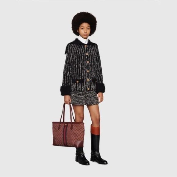 NWT Gucci Ophidia GG canvas web medium tote bag - Picture 3 of 15